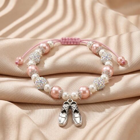 ARHTF Dance Recital Gifts for Ballerina Dancer Teacher Dancer Lovers Ballerina Bracelet Charm for Dancing School Competition Gift Ideas Ballet Gifts in Saudi Arabia