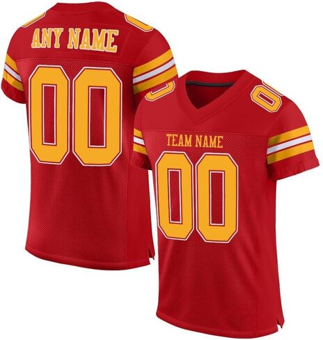Custom Men Women Youth Kid Blank Football Jersey, Uniform Athletic Sports Shirt Personalized Printed Name Number in Kuwait