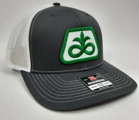 قبعة منحني بيل تراكر بايونير Seed مطرزة باللون الرمادي والأبيض الغني 112 قبعة Snapback in Kuwait