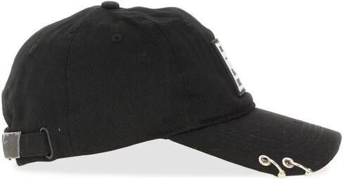 VERSACE JEANS COUTURE Black Classic LabeL Patch Baseball Cap in Kuwait