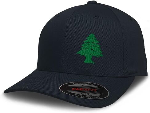 Flexfit Cap for Men & Women Embroidered Lebanon Flag Tree Seal Arabic Beirut Flexfit Hats Baseball Caps in Kuwait