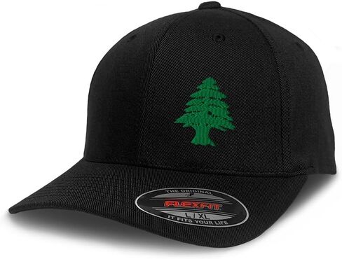 Flexfit Cap for Men & Women Embroidered Lebanon Flag Tree Seal Arabic Beirut Flexfit Hats Baseball Caps in Kuwait