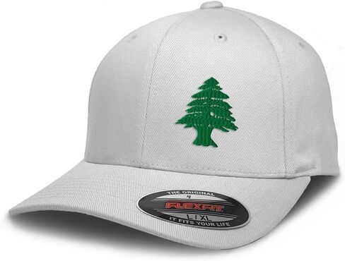 Flexfit Cap for Men & Women Embroidered Lebanon Flag Tree Seal Arabic Beirut Flexfit Hats Baseball Caps in Kuwait