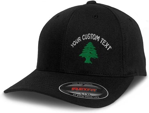 Flexfit Cap for Men & Women Embroidered Lebanon Flag Tree Seal Arabic Beirut Flexfit Hats Baseball Caps in Kuwait