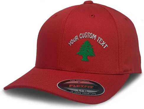 Flexfit Cap for Men & Women Embroidered Lebanon Flag Tree Seal Arabic Beirut Flexfit Hats Baseball Caps in Kuwait