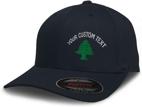 Flexfit Cap for Men & Women Embroidered Lebanon Flag Tree Seal Arabic Beirut Flexfit Hats Baseball Caps in Kuwait