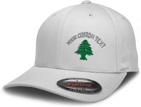 Flexfit Cap for Men & Women Embroidered Lebanon Flag Tree Seal Arabic Beirut Flexfit Hats Baseball Caps in Kuwait