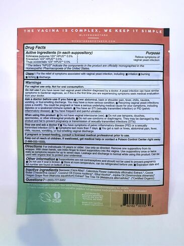 MOMOTARO APOTHECA 14 Organic Vaginal Suppositories Alternative, Fast Acting, Alleviate Dryness, Eliminates Odor, Menopause, Supports Healthy Vaginal pH Levels, BV in Saudi Arabia