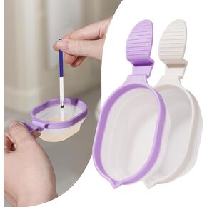 Portable Pee Cup with Test Rest – for Women’s Ovulation & Pregnancy Tests Reusable Foldable Urine Collection Cup with Non-Slip Handle – for Home Fertility Testing (Purple) in Saudi Arabia