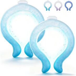 REVIX Large Neck Cooling Tube, 30% Thicker Ice Ring for Summer, Upgraded Wider Circumference Fits All Neck Sizes, Reusable Neck Cooler for Hot Weather, Outdoor Work, Sports, Long-Lasting Cold in Saudi Arabia