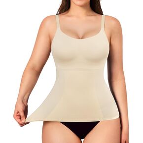 KUMAYES Compression Tank Tops for Women Square Neck Tummy Control Shapewear Body Shaper Camisole Cami Tops in Saudi Arabia