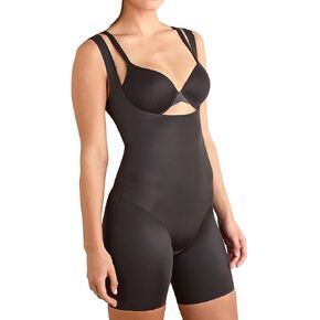 TC Fine Intimates Women's Comfort WYOB Thigh Slimmer with Back Magic, 4093, Black, M in Saudi Arabia