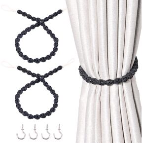 2Pcs Skeleton Curtain Tieback Halloween Curtain Holdbacks Wall Curtain Ties for Halloween Decor (White) in Saudi Arabia