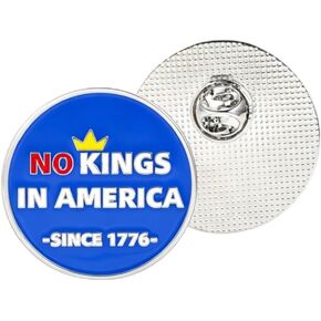 No Kings in America Since 1776 Brooch Pins No Kings Protest Sign Lapel Pins Protect Democracy Badge Since 1776 Political Protest Accessories in Kuwait