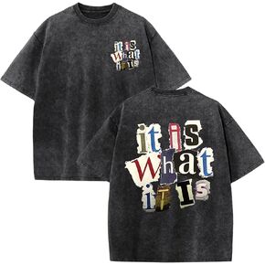 Boys Graphic Tees Vintage It is What It is Tshirts for Tween Boys Funny Saying Shirts Short Sleeve Loose Tee Tops in Saudi Arabia