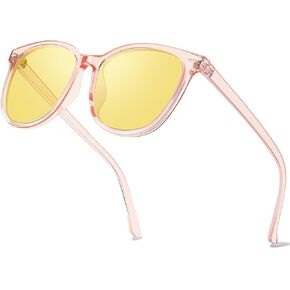 Polarized Night Vision Glasses for Women Driving Yellow Lens Reduce Glare Safety Nighttime UV400 Protection in Kuwait