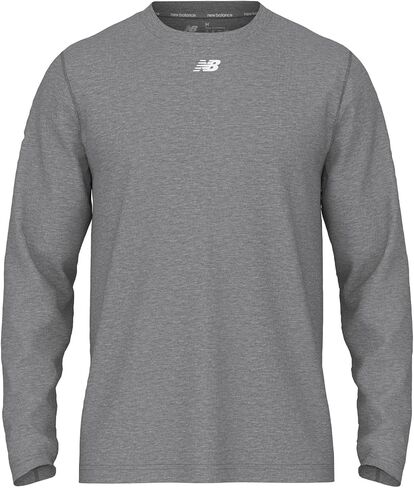 New Balance Activate Long Sleeve Tech T Shirt Men's (TMMT771MHG) (Medium Heather Grey) in Kuwait