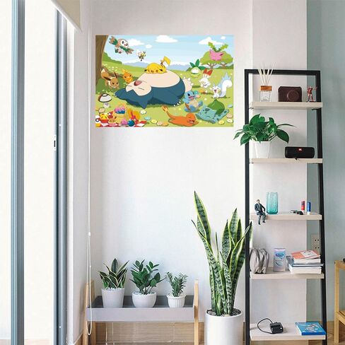 Pokemon - Anime TV Show Gaming Poster (Picnic Day - Pikachu & Friends) (Size: 36" x 24") in Saudi Arabia