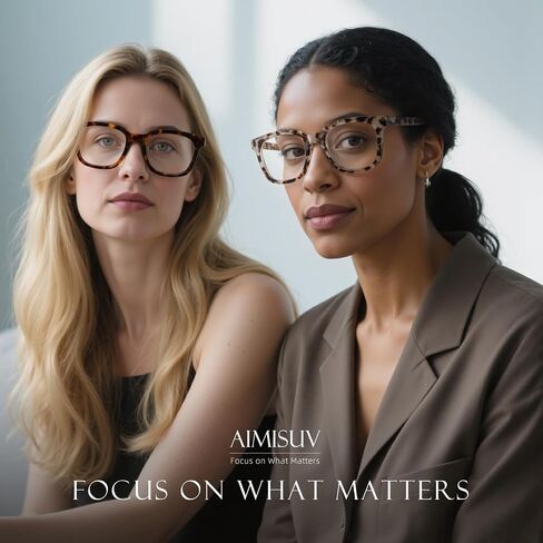 Reading Glasses for Women Men - Blue Light Blocking Magnifying Readers, Square Anti-Glare Computer Eyeglasses(Light Black, 0.5X) in Saudi Arabia