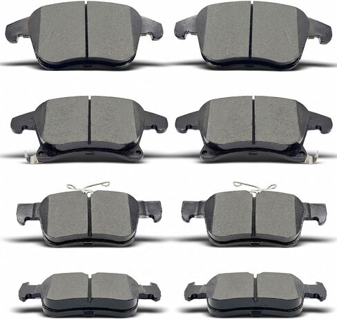 Front Rear Ceramic brakes Pads Brake Pad Compatible with 2013-2019 Ford Fusion,2013-2020 Lincoln MKZ in Saudi Arabia