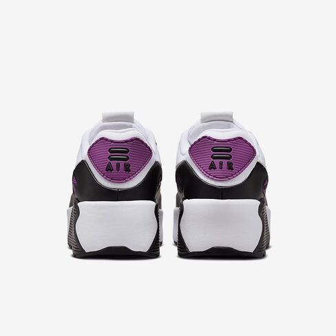 حذاء Nike Air Max 90 LV8 للنساء (FD4328-109، أبيض/توت غامق/رمادي ذئب/فوتون داست) مقاس 8.5 in Kuwait