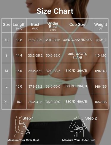 VOYJOY Twist Back Workout Athletic Tank Top مدمج في حمالة صدر على شكل حرف U in Kuwait