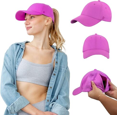Ponyback Everyday Fit Women's Baseball Cap with Magnetic Closure for Ponytails in Kuwait