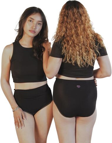 Women's Underwear Cotton Seamless High Waisted Panties for Women - High Rise, 2XL-3XL, Pack of 3, Pastel Assortment in Kuwait