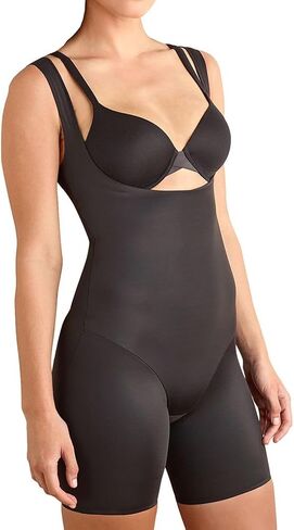 TC Fine Intimates Women's Comfort WYOB Thigh Slimmer with Back Magic, 4093, Black, M in Saudi Arabia