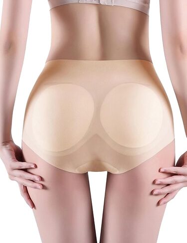 Seamless Butt Enhancing Padded No Show Shapewear Lifter Body Shaper Shorts Panties Underwear Removable for Women in Saudi Arabia