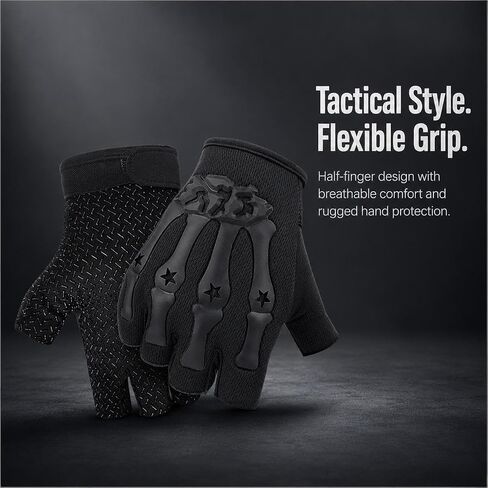 Half Finger Bicycle Gloves Anti-Slip Wear Resistant Breathable Mesh Wrist Strap for Mountain Biking, Fitness, Outdoor Training in Kuwait