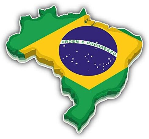 Brazil Map Flag 3D Round Metal 0.75" Lapel Pin Hat Shirt Pin Tie Tack Pinback in Saudi Arabia