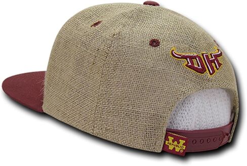 University of Cal State Dominguez Hills CSUDH Toros Structured Flat Bill Jute Baseball Ball Cap Hat in Saudi Arabia