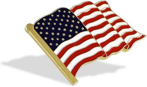 American Flag Pin Usa Flag Lapel Pin Cross Faith Brooch Freedom Jewelry Country Gifts for Women Men in Kuwait