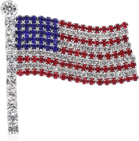 American Flag Pin Usa Flag Lapel Pin Cross Faith Brooch Freedom Jewelry Country Gifts for Women Men in Kuwait
