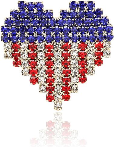 American Flag Pin Usa Flag Lapel Pin Cross Faith Brooch Freedom Jewelry Country Gifts for Women Men in Kuwait