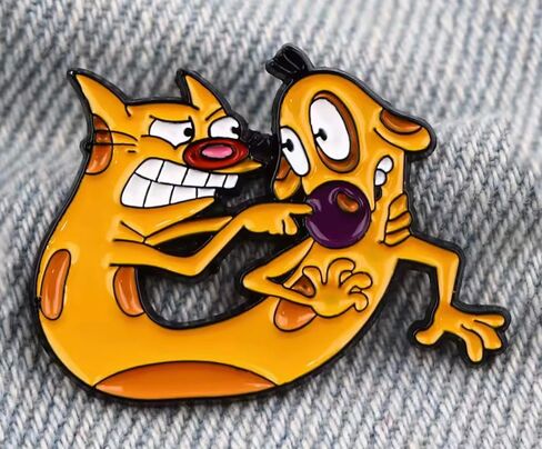 CatDog Cat Dog Cartoon TV Show 1.25" Enamel Pin Badge in Kuwait