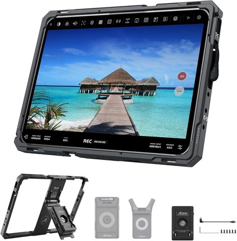 Accsoon Power Cage Pro Ⅱ لجهاز iPad، متوافق مع iPad Pro - 12.9 بوصة (الجيل 3، 4، 5، 6)، محول لوحة بطارية W ACC04 NP-F in Kuwait