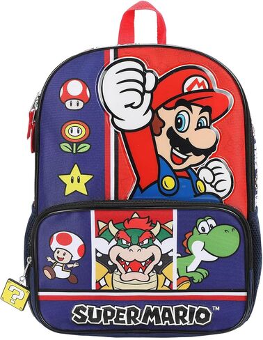 Bioworld Super Mario Game Favorites 16" Backpack For School And Travel in Kuwait