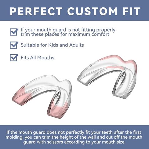Women Mouth Guard for Teeth Grinding, Pack of 8 Moldable Mouth Guards for Clenching Teeth, Comfortable Night Guard for Teenagers Sport Athletic, Whitening Tray in Saudi Arabia