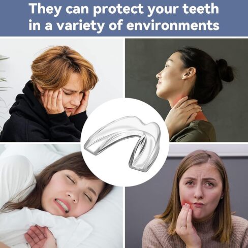 Women Mouth Guard for Teeth Grinding, Pack of 8 Moldable Mouth Guards for Clenching Teeth, Comfortable Night Guard for Teenagers Sport Athletic, Whitening Tray in Saudi Arabia