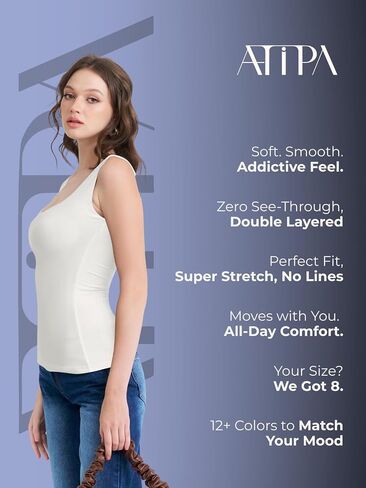 Women's Classic Square Neck Tank Top, Black, Sleeveless Basic Fitted Camisole for Casual Wear in Kuwait