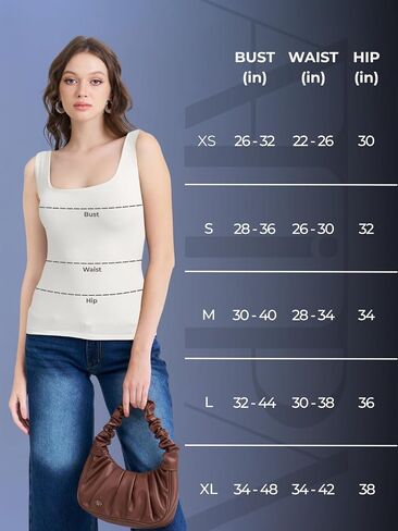 Women's Classic Square Neck Tank Top, Black, Sleeveless Basic Fitted Camisole for Casual Wear in Kuwait