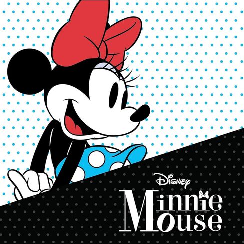 Disney Minnie Mouse December Birthstone Jewelry Set with Silver Plated Light Sapphire Crystal Stud Earrings and Pendant Necklace in Kuwait