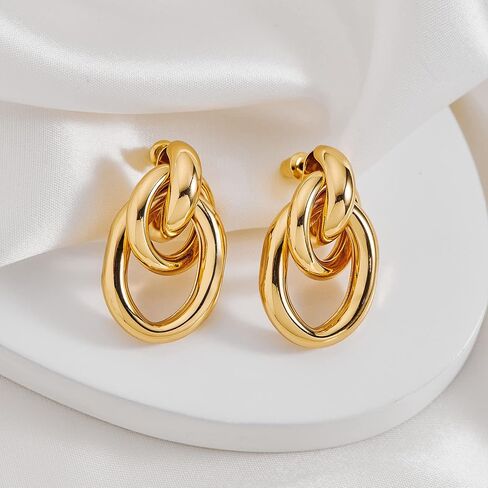 Gold Knot Pendant Necklace Jewelry Set for Women in Kuwait