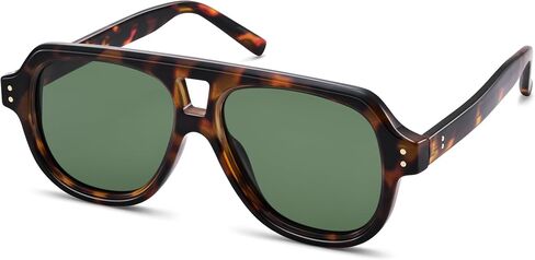Retro Polarized Aviator Sunglasses for Women Men - 2026 Trendy Chunky Large Cute Sun Glasses in Saudi Arabia