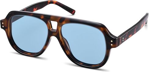 Retro Polarized Aviator Sunglasses for Women Men - 2026 Trendy Chunky Large Cute Sun Glasses in Saudi Arabia