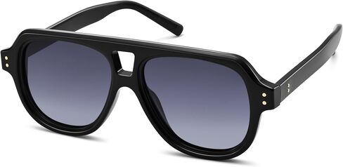 Retro Polarized Aviator Sunglasses for Women Men - 2026 Trendy Chunky Large Cute Sun Glasses in Saudi Arabia