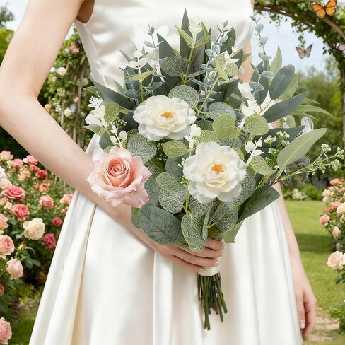 120 Pcs Artificial Eucalyptus Leaves Stems Bulk, Realistic Fake Greenery with 4 Kinds Mixed Silver Dollar, Faux Plants for DIY Floral Arrangements, Wedding Bouquets, Home, Party, Vase Decor in Kuwait