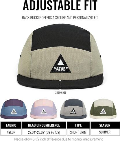 CLAPE Short Brim Hats for Men, Lightweight Breathable Quick Dry 5 Panel Hat, Adjustable Summer Cool Hat for Outdoor Sport in Kuwait